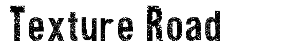 Texture Road font preview
